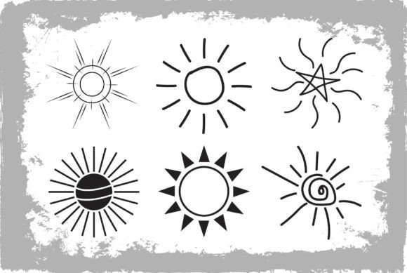 Download Sunset Hand Drawn Illustrations Vector - Hand Collection