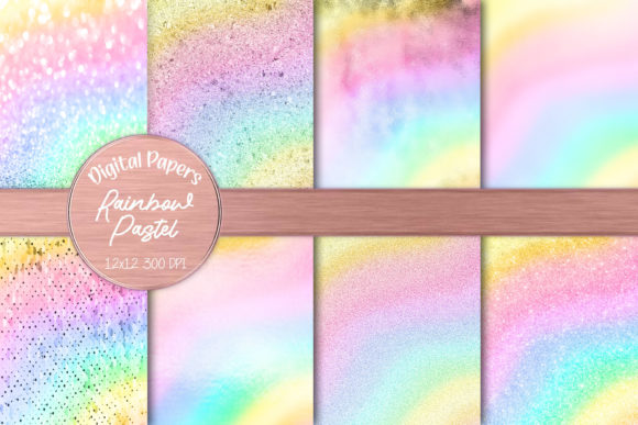 Download Pastel Rainbow Texture Background Bundle - Pastel Collection
