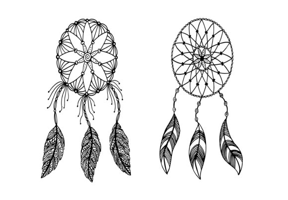 Download Dream Catcher Decorated, Hand Drawing - Hand Collection