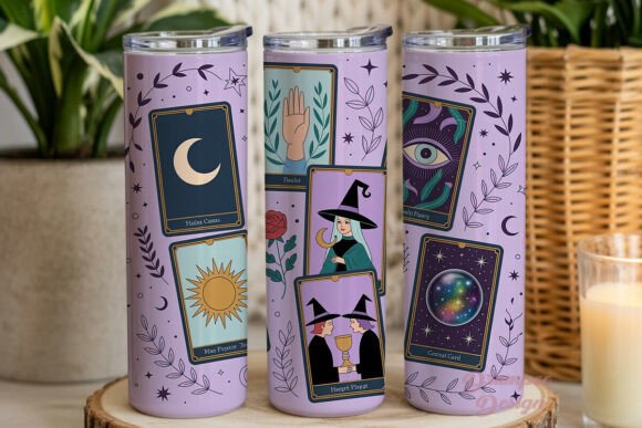 Download Mystical Tarot Card Collage Wrap PNG - Mystical tarot Collection
