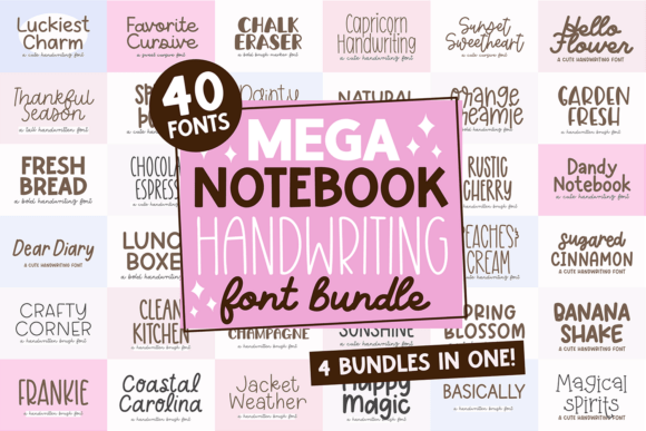 Download Mega Notebook Handwriting Bundle - Hand Collection
