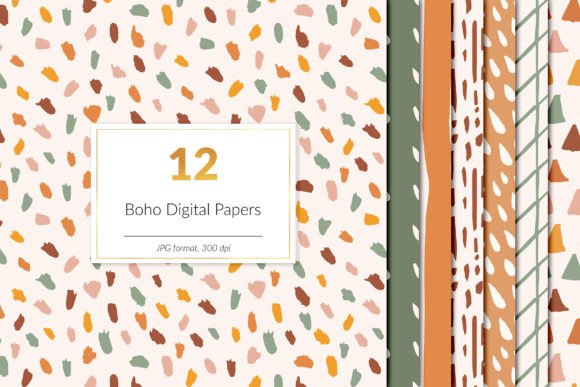 Download Hand Drawn Boho Patterns - Hand Collection