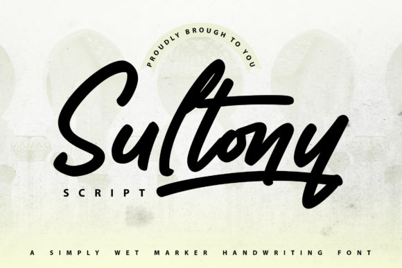 Download Sultony | Marker Handwriting Font - Hand Collection