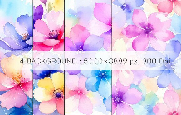 Download Water Color Flower Pastel Colors Graphic - Pastel Collection