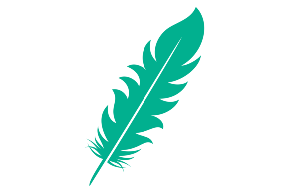 Download Green Bird Feather Logo. Color Plumage E - Bird feather Collection
