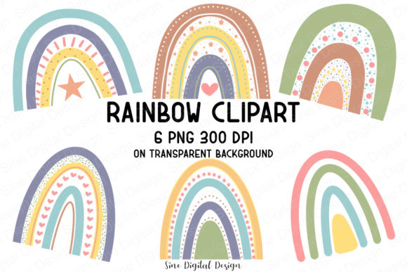 Download Pastel Rainbow Clipart Designs - Pastel Collection