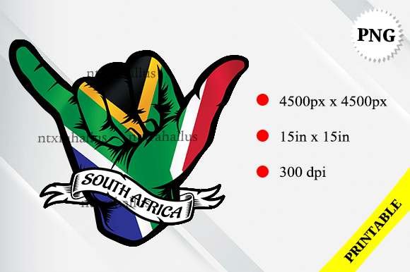 Download South Africa Shaka Hand Flag - Hand Collection