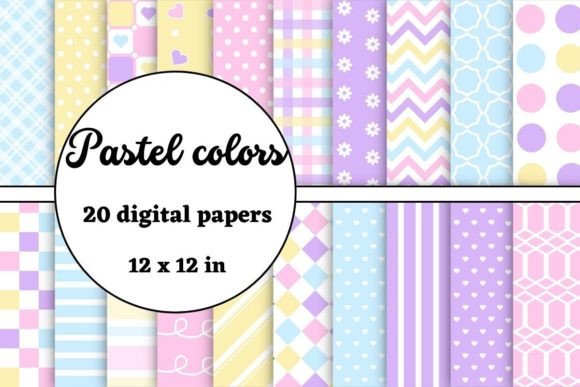 Download Pastel Colors Digital Papers - Pastel Collection