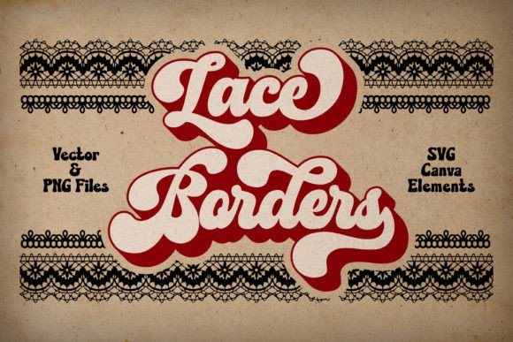 Download Dark Lace Border Graphics Canva Elements - Element Collection