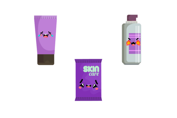 Download Skincare Purple Kawaii Bundle - Kawaii bundle Collection