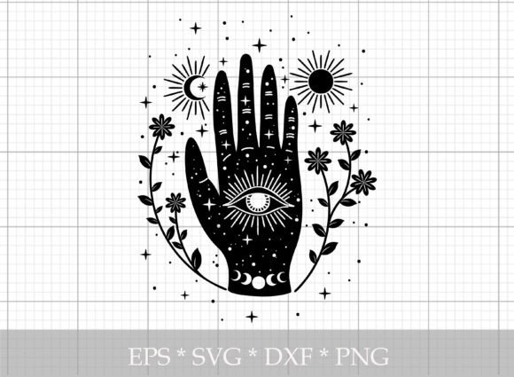 Download Mystical Hand Silhouette SVG - Hand Collection