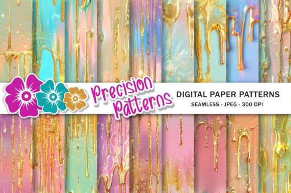 Download Dripping Gold and Pastel Backgrounds - Pastel Collection