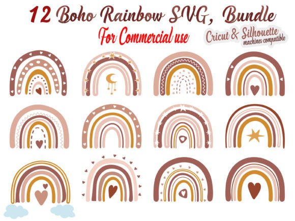 Download Boho Rainbow SVG, Boho Rainbow Bundle - Premium Resources