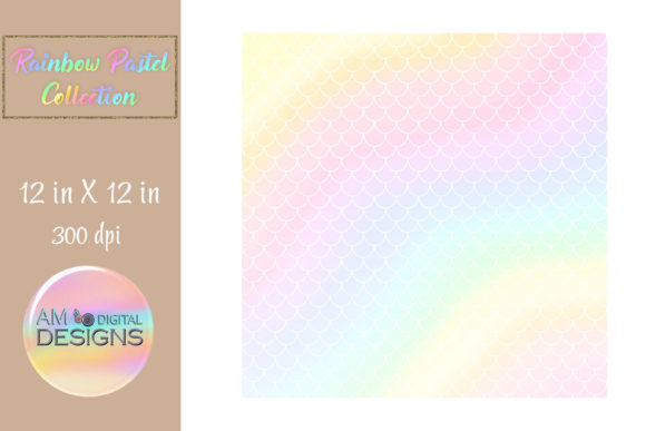 Download Soft Pastel Rainbow Mermaid Scales - Pastel Collection
