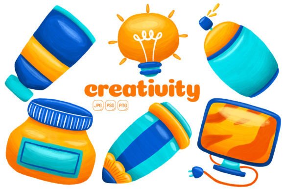 Download Creativity Element Illustration Pack 02 - Element Collection
