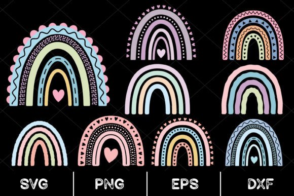 Download Pastel Rainbow Clipart Set - Pastel, Svg - Pastel Collection