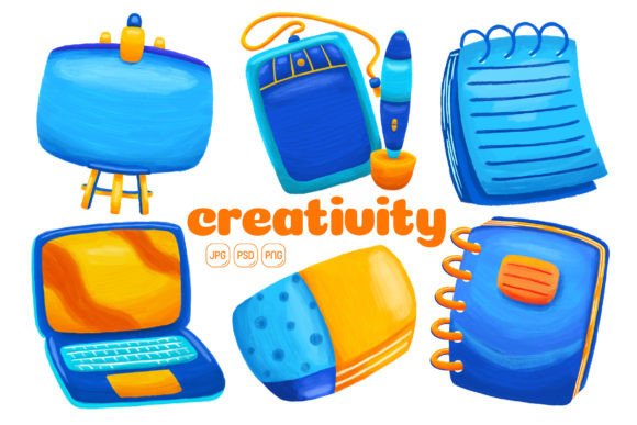 Download Creativity Element Illustration Pack 01 - Element Collection