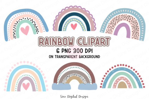 Download Pastel Rainbow Clipart Designs - Pastel Collection