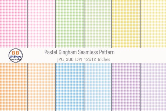 Download Pastel Gingham Pattern Seamless Paper - Pastel Collection