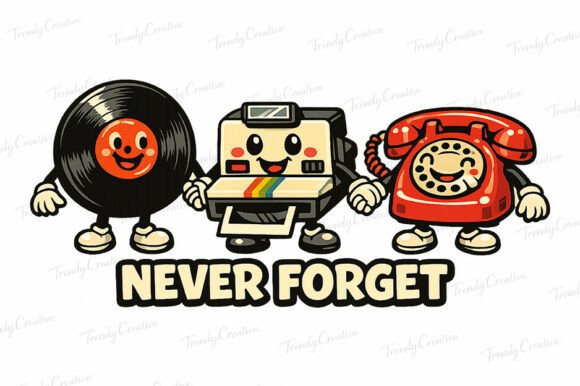 Download Never Forget 90s Retro Nostalgia PNG - Retro Collection
