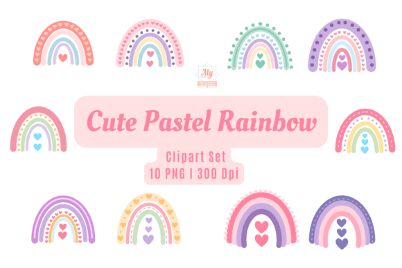 Download Cute Pastel Rainbow ClipArt - Pastel Collection