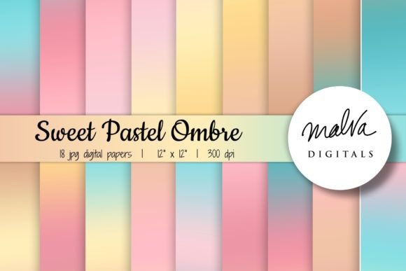 Download Sweet Pastel Colors Ombre Backgrounds - Pastel Collection