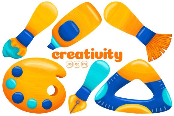 Download Creativity Element Illustration Pack 03 - Element Collection