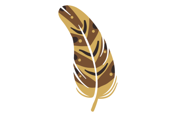 Download Bird Feather in Ethnic Style. Soft Pluma - Bird feather Collection