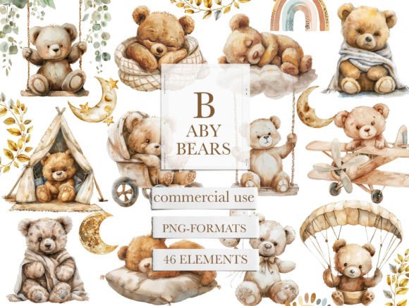 Download Boho Nursery Clipart, Teddy Bear Nursery - Boho nursery clipart Collection