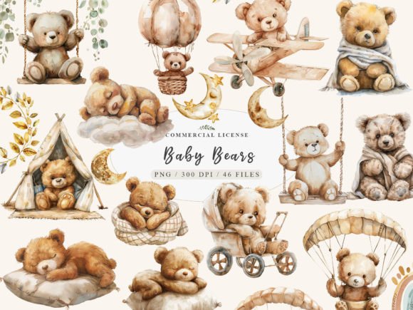 Download Boho Nursery Clipart, Teddy Bear Nursery - Boho nursery clipart Collection