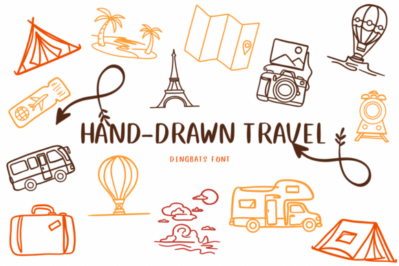 Download Hand-drawn Travel - Hand Collection