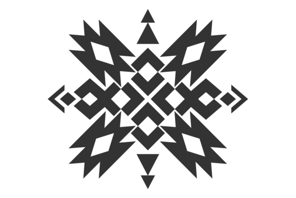Download Tribal Ornament Element. Black Textile. - Element Collection