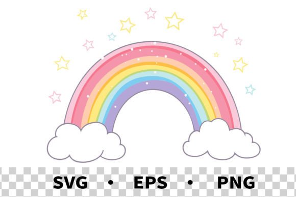 Download SVG Pastel Rainbow Clipart Vector - Pastel Collection