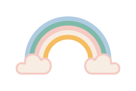 Download Pastel Rainbow Clipart - Pastel Collection