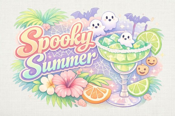 Download Cute Pastel Spooky Summer Margarita PNG - Pastel Collection