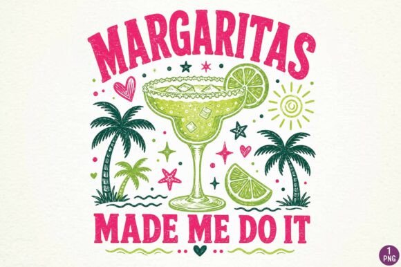 Download Retro Margarita Cocktail Sublimation Des - Retro Collection