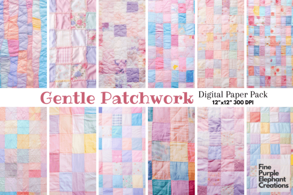 Download Pastel Patchwork Quilt Fabric Texture - Pastel Collection